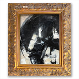 Black and White Painting in Vintage Frame