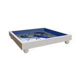 Blue Lobster Design Decorative Hand-Made Wooden Tray