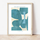 Blue Abstract Art Print