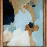 Abstract Oil Painting in Vintage Gold Frame